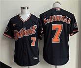 Men's Detroit Tigers #7 Kevin McGonigle Black 2026 Alternate Vapor Premier Limited Stitched Jersey,baseball caps,new era cap wholesale,wholesale hats
