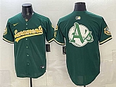 Men's Oakland Athletics Team Big Logo 2026 Green Alternate Sacramento Celebrating 125 Years Vapor Limited Stitched Jerseys,baseball caps,new era cap wholesale,wholesale hats