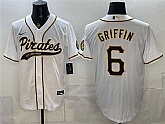 Men's Pittsburgh Pirates #6 Konnor Griffin White Cool Base Stitched Jersey,baseball caps,new era cap wholesale,wholesale hats