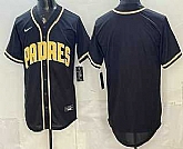 Men's San Diego Padres Blank 2026 Black Fashion Cool Base Jersey,baseball caps,new era cap wholesale,wholesale hats