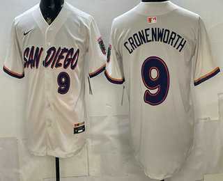 Men's San Diego Padres #9 Jake Cronenworth Cream 2026 City Connect Baseball Jersey,We sell and wholesale Men's San Diego Padres #9 Jake Cronenworth Cream 2026 City Connect Baseball Jersey on line form chian!