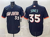 Men's San Diego Padres #35 Randy Jones Obsidian 2026 City Connect Stadium Stitched Jersey,baseball caps,new era cap wholesale,wholesale hats