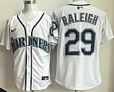 Men's Seattle Mariners #29 Cal Raleigh White Limited Jersey,baseball caps,new era cap wholesale,wholesale hats