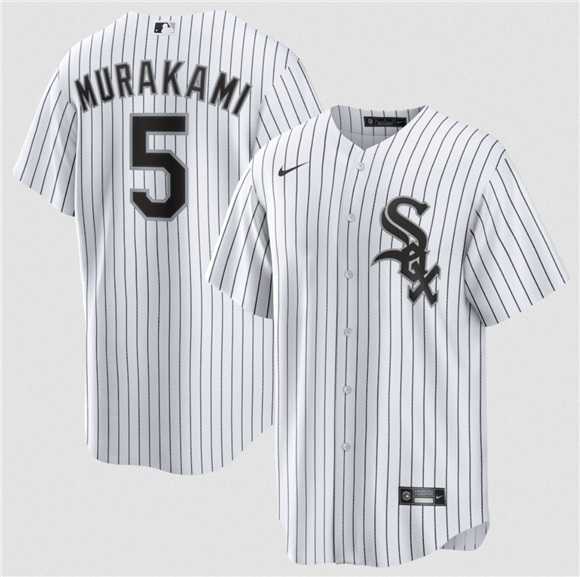 Men's Chicago White Sox #5 Munetaka Murakami White Cool Base Stitched Jersey Dzhi,We sell and wholesale Men's Chicago White Sox #5 Munetaka Murakami White Cool Base Stitched Jersey Dzhi on line form chian!