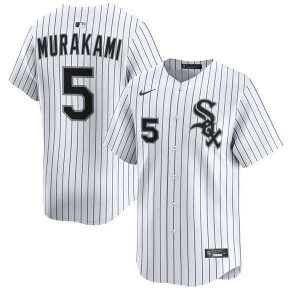 Men's Chicago White Sox #5 Munetaka Murakami White 2025 Home Limited Stitched Jersey Dzhi,We sell and wholesale Men's Chicago White Sox #5 Munetaka Murakami White 2025 Home Limited Stitched Jersey Dzhi on line form chian!