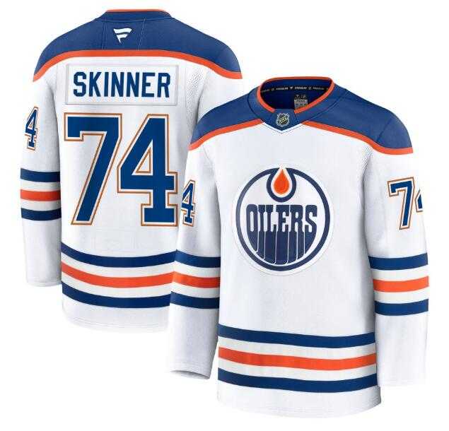 Men's Edmonton Oilers #74 Stuart Skinner Fanatics White 2024-25 Away Premium Jersey Dzhi,We sell and wholesale Men's Edmonton Oilers #74 Stuart Skinner Fanatics White 2024-25 Away Premium Jersey Dzhi on line form chian!