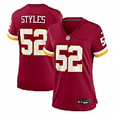 Women's Washington Commanders #52 Sonny Styles Nike Burgundy Vapor Limited Stitched Jersey,baseball caps,new era cap wholesale,wholesale hats