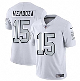 Men's Las Vegas Raiders #15 Fernando Mendoza White 2026 Draft Color Rush Vapor Untouchable Limited Stitched Jersey,baseball caps,new era cap wholesale,wholesale hats