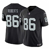 Men's Las Vegas Raiders #86 Chase Roberts Black 2026 Draft F.U.S.E. Vapor Untouchable Limited Stitched Jersey,baseball caps,new era cap wholesale,wholesale hats