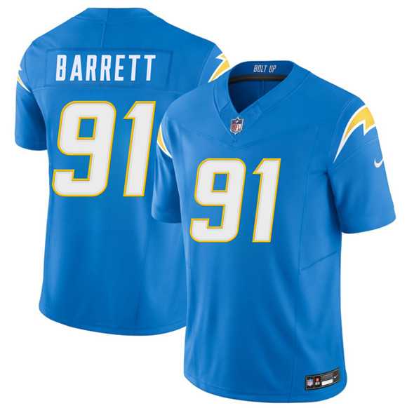 Men's Los Angeles Chargers #91 Nick Barrett Blue 2026 F.U.S.E. Vapor Limited Stitched Jersey,We sell and wholesale Men's Los Angeles Chargers #91 Nick Barrett Blue 2026 F.U.S.E. Vapor Limited Stitched Jersey on line form chian!