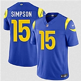 Men's Los Angeles Rams #15 Ty Simpson Royal 2026 Draft F.U.S.E. Vapor Limited Stitched Jersey,baseball caps,new era cap wholesale,wholesale hats