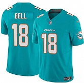 Men's Miami Dolphins #18 Chris Bell Aqua 2026 Draft F.U.S.E. Vapor Limited Stitched Jersey,baseball caps,new era cap wholesale,wholesale hats