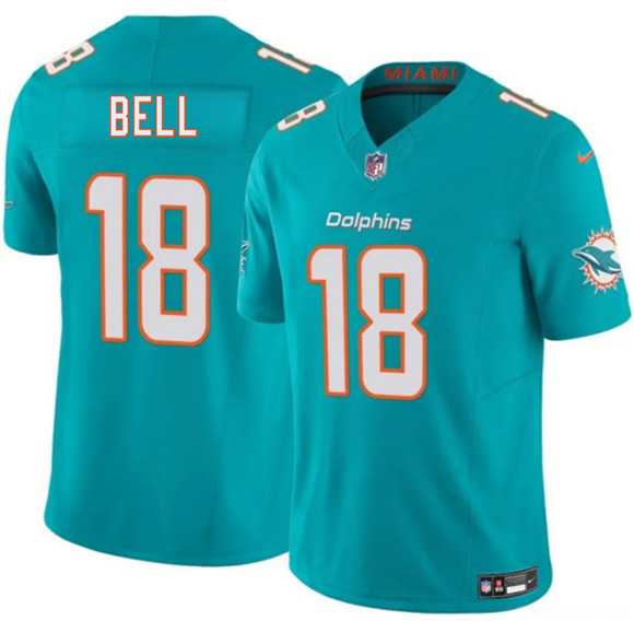 Men's Miami Dolphins #18 Chris Bell Aqua 2026 Draft F.U.S.E. Vapor Limited Stitched Jersey,We sell and wholesale Men's Miami Dolphins #18 Chris Bell Aqua 2026 Draft F.U.S.E. Vapor Limited Stitched Jersey on line form chian!