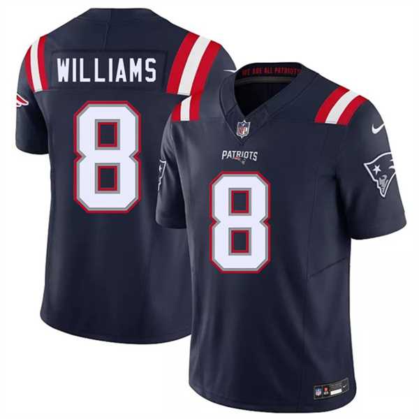 Men's New England Patriots #8 Kyle Williams Navy 2026 F.U.S.E. Vapor Limited Stitched Jersey,We sell and wholesale Men's New England Patriots #8 Kyle Williams Navy 2026 F.U.S.E. Vapor Limited Stitched Jersey on line form chian!