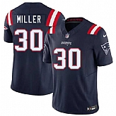 Men's New England Patriots #30 Jam Miller Navy 2026 Draft F.U.S.E. Vapor Limited Stitched Jersey,baseball caps,new era cap wholesale,wholesale hats