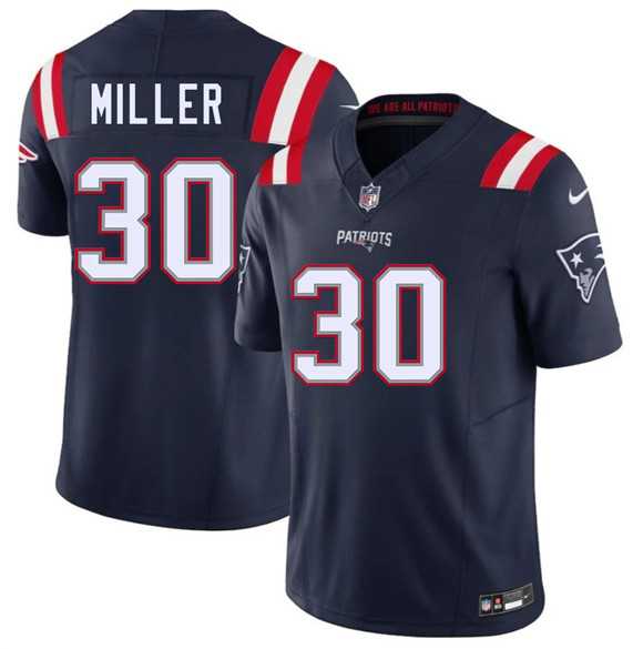 Men's New England Patriots #30 Jam Miller Navy 2026 Draft F.U.S.E. Vapor Limited Stitched Jersey,We sell and wholesale Men's New England Patriots #30 Jam Miller Navy 2026 Draft F.U.S.E. Vapor Limited Stitched Jersey on line form chian!