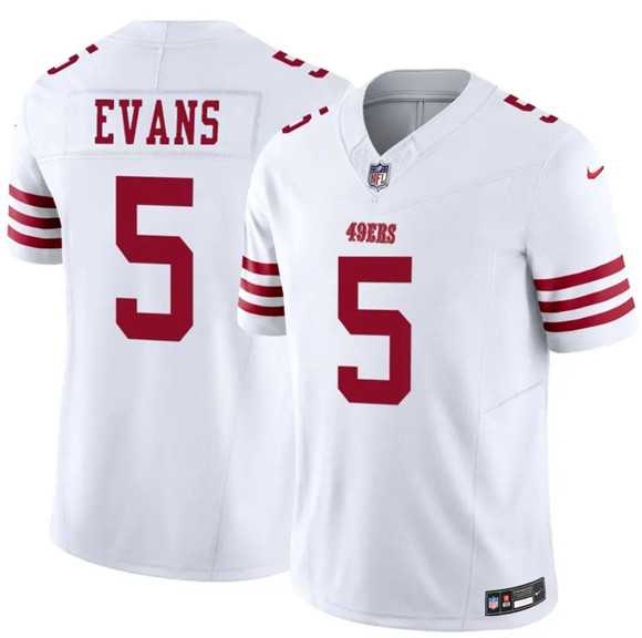 Men's San Francisco 49ers #5 Mike Evans White 2026 F.U.S.E. Vapor Untouchable Limited Stitched Jersey,We sell and wholesale Men's San Francisco 49ers #5 Mike Evans White 2026 F.U.S.E. Vapor Untouchable Limited Stitched Jersey on line form chian!