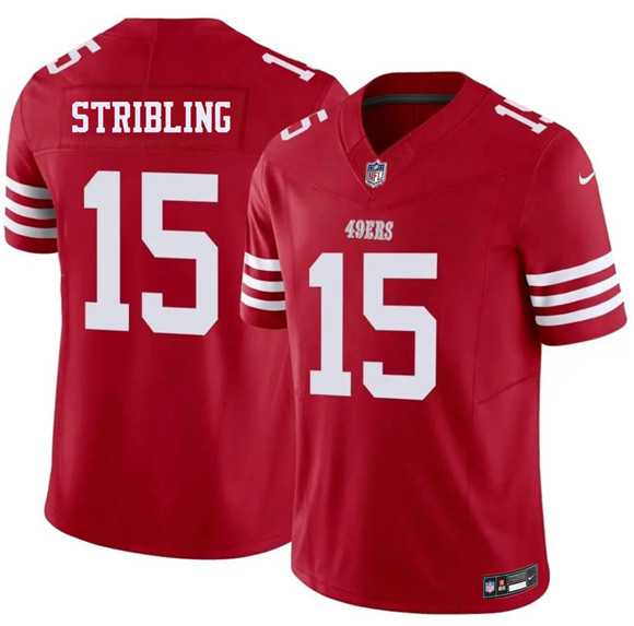 Men's San Francisco 49ers #15 De'Zhaun Stribling Red 2026 F.U.S.E. Vapor Untouchable Limited Stitched Jersey,We sell and wholesale Men's San Francisco 49ers #15 De'Zhaun Stribling Red 2026 F.U.S.E. Vapor Untouchable Limited Stitched Jersey on line form chian!