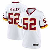 Men's Washington Commanders #52 Sonny Styles White Vapor Limited Stitched Jersey