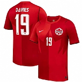 Men's Canada #19 Alphonso Davies 2026 Red Home Soccer Jersey,baseball caps,new era cap wholesale,wholesale hats
