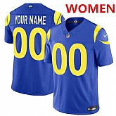 Women's Los Angeles Rams Active Player Custom Royal 2026 F.U.S.E. Vapor Limited Football Stitched Jersey,baseball caps,new era cap wholesale,wholesale hats
