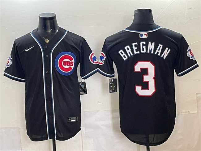 Men's Chicago Cubs #3 Alex Bregman 150th Anniversary Black Out Style Vapor Premier Limited Stitched Jersey,We sell and wholesale Men's Chicago Cubs #3 Alex Bregman 150th Anniversary Black Out Style Vapor Premier Limited Stitched Jersey on line form chian!