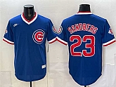 Men's Chicago Cubs #23 Ryne Sandberg Royal 150th Anniversary Throwback Vapor Limited Stitched Jersey,baseball caps,new era cap wholesale,wholesale hats