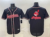 Men's Cleveland Guardians Team Big Logo 2026 Fashion Replica Black Out Stitched Jersey Dzhi,baseball caps,new era cap wholesale,wholesale hats