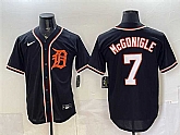 Men's Detroit Tigers #7 Kevin McGonigle 2026 Fashion Replica Black Out Stitched Jersey,baseball caps,new era cap wholesale,wholesale hats