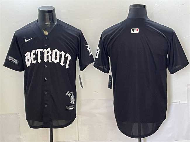 Men's Detroit Tigers Blank 2026 Black 'Motor Gothic Edition' Vapor Premier Limited Stitched Jersey Dzhi,We sell and wholesale Men's Detroit Tigers Blank 2026 Black 'Motor Gothic Edition' Vapor Premier Limited Stitched Jersey Dzhi on line form chian!