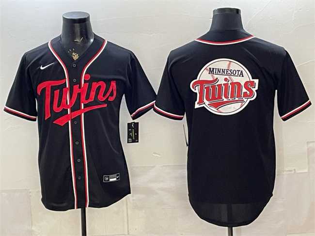 Men's Minnesota Twins Team Big Logo 2026 Fashion Replica Black Out Stitched Jersey Dzhi,We sell and wholesale Men's Minnesota Twins Team Big Logo 2026 Fashion Replica Black Out Stitched Jersey Dzhi on line form chian!
