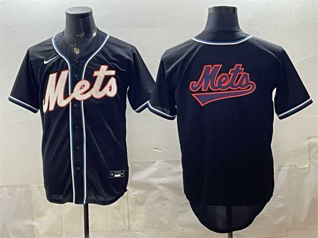 Men's New York Mets Team Big Logo 2026 Fashion Replica Black Out Stitched Jersey Dzhi,We sell and wholesale Men's New York Mets Team Big Logo 2026 Fashion Replica Black Out Stitched Jersey Dzhi on line form chian!
