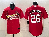 Men's St. Louis Cardinals #26 JJ Wetherholt Red Cool Base Stitched Jersey,baseball caps,new era cap wholesale,wholesale hats