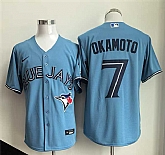 Men's Toronto Blue Jays #7 Kazuma Okamoto Blue Limited Stitched Jersey,baseball caps,new era cap wholesale,wholesale hats