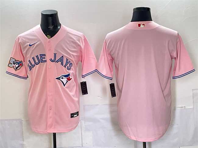Men's Toronto Blue Jays Blank Pink 50 Seasons Patch Stitched Jersey,We sell and wholesale Men's Toronto Blue Jays Blank Pink 50 Seasons Patch Stitched Jersey on line form chian!