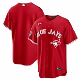 Men's Toronto Blue Jays Blank Red 50 Seasons Patch Stitched Jersey,baseball caps,new era cap wholesale,wholesale hats