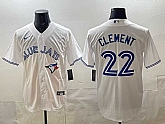 Men's Toronto Blue Jays 22 Ernie Clement white 50th Anniversary Alternate Limited Jersey,baseball caps,new era cap wholesale,wholesale hats