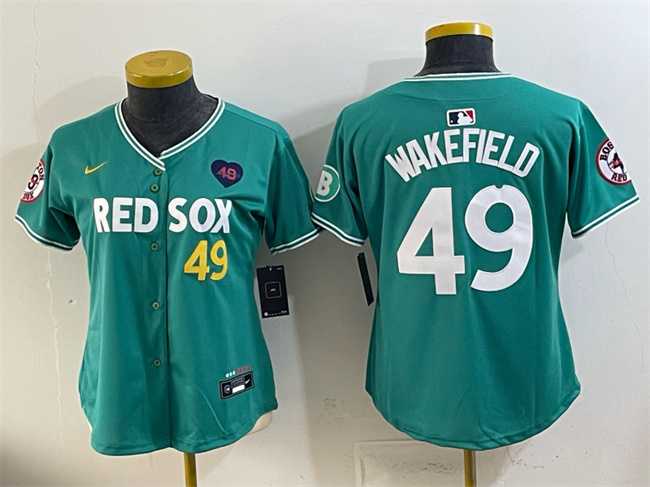 Women's Boston Red Sox #49 Tim Wakefield Memorial Patch Green 2025 City Connect Limited Stitched Jersey1 Dzhi,We sell and wholesale Women's Boston Red Sox #49 Tim Wakefield Memorial Patch Green 2025 City Connect Limited Stitched Jersey1 Dzhi on line form chian!
