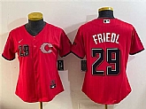 Women's Cincinnati Reds #29 TJ Friedl Red 2026 City Connect Stadium Stitched Jersey,baseball caps,new era cap wholesale,wholesale hats