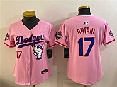 Women's Los Angeles Dodgers #17 Shohei Ohtani Pink Hello Kitty Night 2025 World Series Champions Patch Stitched Jersey Dzhi,baseball caps,new era cap wholesale,wholesale hats