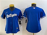 Women's Los Angeles Dodgers Blank Royal Alternate Stadium Stitched Jersey,baseball caps,new era cap wholesale,wholesale hats