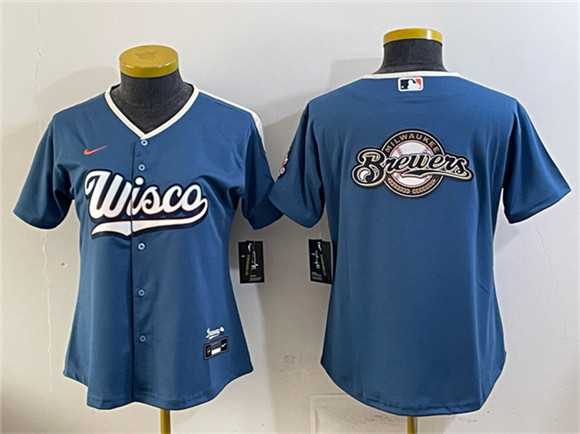Youth Milwaukee Brewers Team Big Logo Mineral Blue 2026 City Connect Stadium Stitched Jersey Dzhi,We sell and wholesale Youth Milwaukee Brewers Team Big Logo Mineral Blue 2026 City Connect Stadium Stitched Jersey Dzhi on line form chian!
