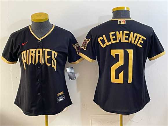 Youth Pittsburgh Pirates #21 Roberto Clemente Black 2026 City Connect Stadium Stitched Jersey,We sell and wholesale Youth Pittsburgh Pirates #21 Roberto Clemente Black 2026 City Connect Stadium Stitched Jersey on line form chian!
