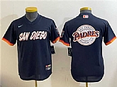 Youth San Diego Padres Team Big Logo Obsidian 2026 City Connect Stadium Stitched Jersey Dzhi,baseball caps,new era cap wholesale,wholesale hats