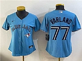 Youth Toronto Blue Jays #77 Louis Varland Blue Stitched Jersey,baseball caps,new era cap wholesale,wholesale hats