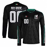 Men's Mexico Custom Black 2026 Long Sleeve Soccer Jersey,baseball caps,new era cap wholesale,wholesale hats