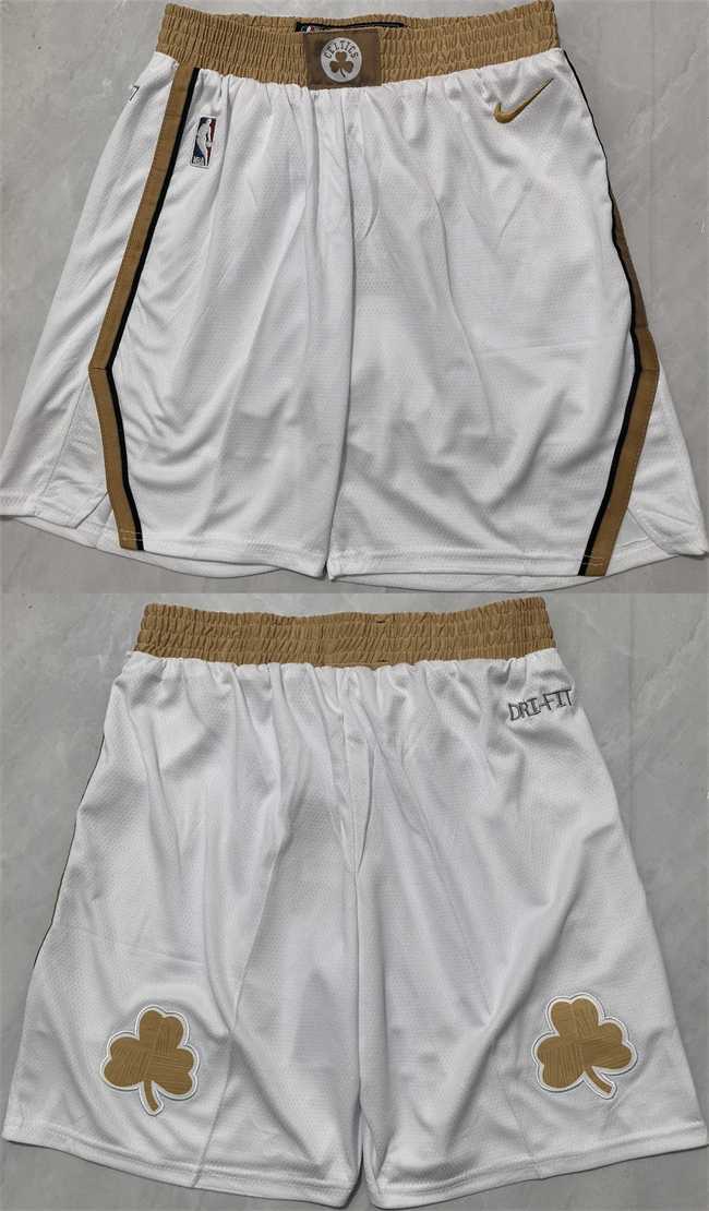 Men's Boston Celtics City Edution White Shorts (Run Small),We sell and wholesale Men's Boston Celtics City Edution White Shorts (Run Small) on line form chian!