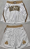 Men's Boston Celtics Cream Shorts (Run Small),baseball caps,new era cap wholesale,wholesale hats