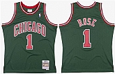 Men's Chicago Bulls #1 Derrick Rose Green Stitched Jersey,baseball caps,new era cap wholesale,wholesale hats