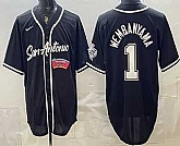 Men's San Antonio Spurs #1 Victor Wembanyama Black Stitched Baseball Jerseys Dzhi,baseball caps,new era cap wholesale,wholesale hats